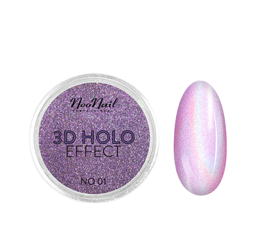 NeoNail 3D Holo Effect pyłek do paznokci No. 01 Rose (2 g)