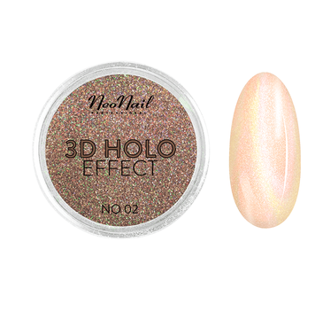 NeoNail 3D Holo Effect pyłek do paznokci No. 02 Peach (2 g)