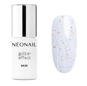 NeoNail Glitter Effect Base baza hybrydowa White Sparkle (7.2 ml)
