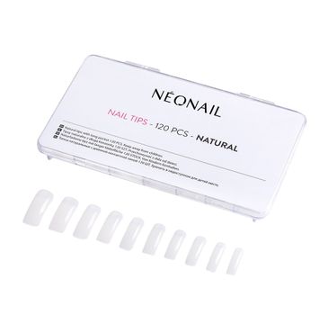 NeoNail Nail Tips naturalne tipsy z długą kieszonką (120 szt.)