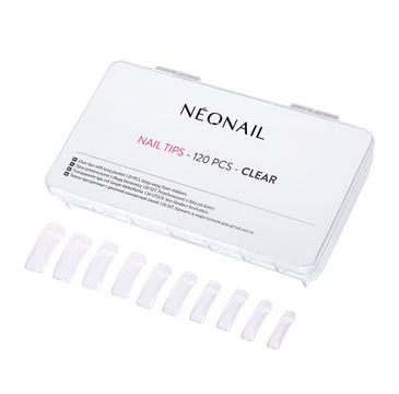 NeoNail Nail Tips przezroczyste tipsy z długą kieszonką (120 szt.)