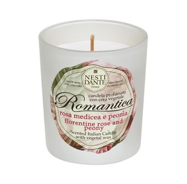 Nesti Dante Romantica Candle świeca zapachowa Róża & Piwonia (160 g)