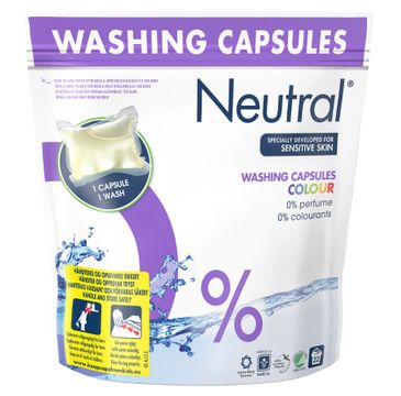 Neutral Washing Capsules kapsułki do prania do koloru 22szt