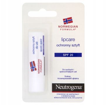 Neutrogena Norwegian Formula Lipcare ochronny sztyft do suchych i spierzchniętych ust SPF20 4.8g