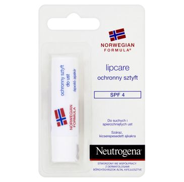 Neutrogena Norwegian Formula Lipcare ochronny sztyft do suchych i spierzchniętych ust SPF4 4.8g