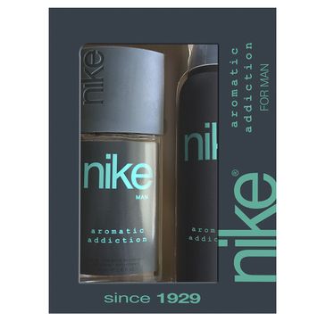 Nike – Zestaw prezentowy Aromatic Addiction for man dezodorant w szkle 75ml+dezodorant spray 200ml (1 szt.)