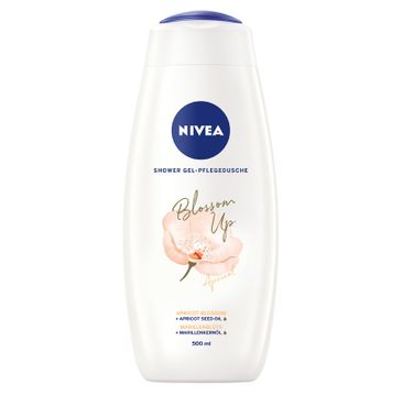 Nivea – Blossom Up pielęgnujący żel pod prysznic Kwiaty Kwitnącej Moreli (500 ml)