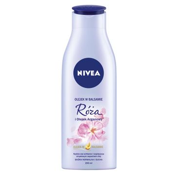 Nivea Body olejek w balsamie do ciała nawilżający róża i olejek arganowy 200 ml