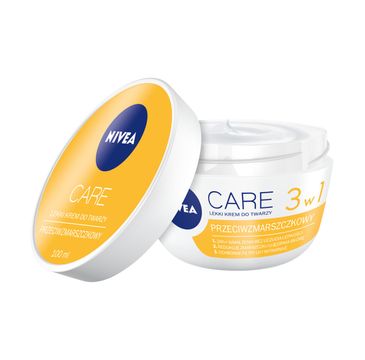 Nivea – Care 3w1 przeciwzmarszczkowy lekki krem do twarzy (100 ml)