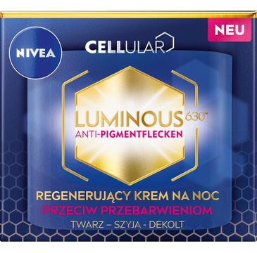 Nivea Cellular Luminous 630® regenerujący krem na noc przeciw przebarwieniom (50 ml)