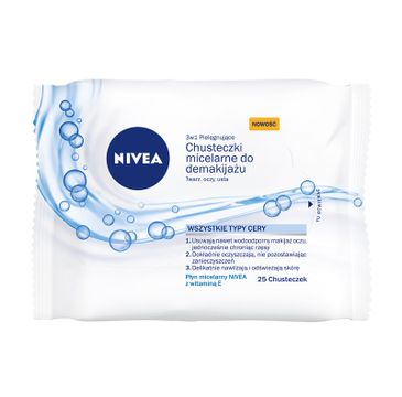 Nivea Chusteczki micelarne do demakijażu twarzy 1 op - 25 szt.