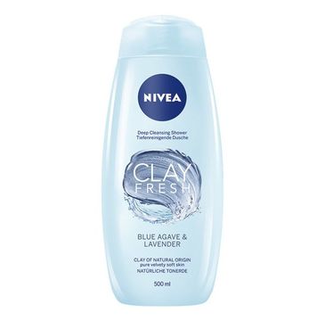 Nivea Clay Fresh żel pod prysznic z glinką Blue Agave & Lavender (500 ml)