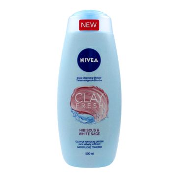 Nivea Clay Fresh żel pod prysznic z glinką Hibiscus & White Sage (500 ml)