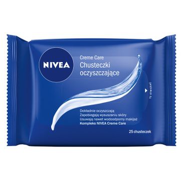 Nivea Creme Care Chusteczki oczyszczające do twarzy i rąk 1 op - 25 szt.