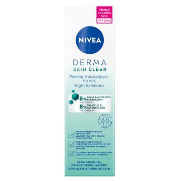 Nivea Derma Skin Clear peeling złuszczający na noc 40ml