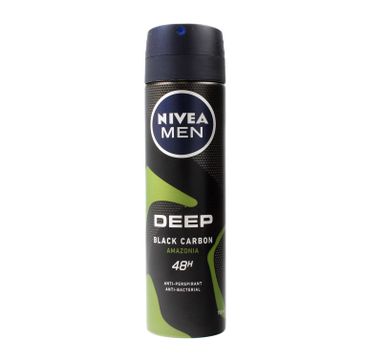 Nivea Men Deep Black Carbon Amazonia antyperspirant w sprayu (150 ml)