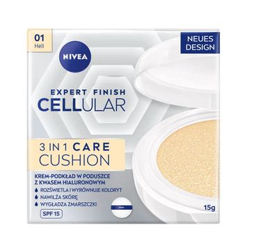 Nivea Expert Finish Cellular 3in1 Care Cushion krem-podkład w poduszce SPF15 01 Light (15 ml)