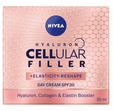 Nivea Hyaluron Cellular Filler + Elasticity Reshape przeciwzmarszczkowy krem na dzień SPF30 (50 ml)