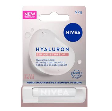 Nivea Hyaluron Lip Moisture Plus nawilżający balsam do ust Rose (5.2 g)