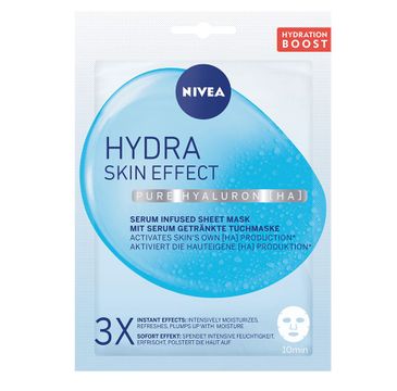 Nivea Hydra Skin Effect nawilżająca maska w płachcie