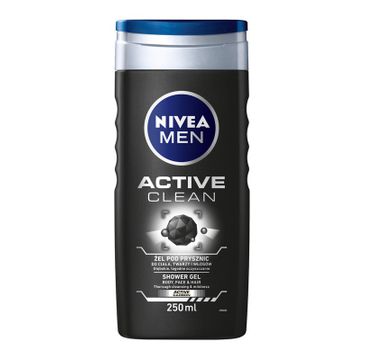 Nivea Men Bath Care Active Clean men żel pod prysznic z węglem aktywnym 250 ml