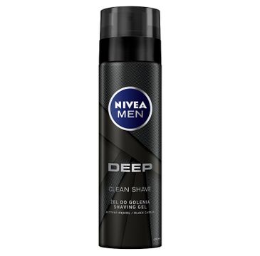 Nivea Men Deep Clean Shave żel do golenia z aktywnym węglem 200 ml