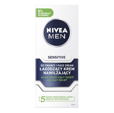 Nivea Men Sensitive łagodny krem do twarzy dla mężczyzn 75 ml