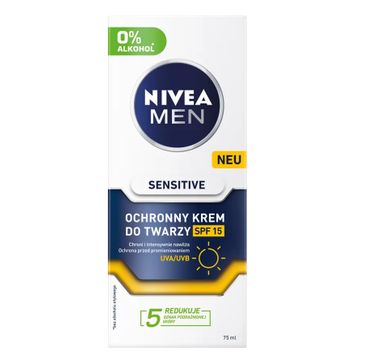 Nivea Men Sensitive ochronny krem do twarzy SPF15 (75 ml)