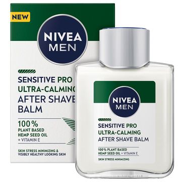 Nivea Men Sensitive Pro Ultra-Calming After Shave Balm łagodzący balsam po goleniu z olejem z nasion konopnych (100 ml)