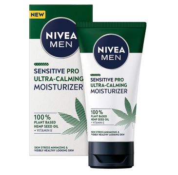 Nivea Men Sensitive Pro Ultra-Calming Moisturizer nawilżający krem do twarzy z olejem z nasion konopnych (75 ml)