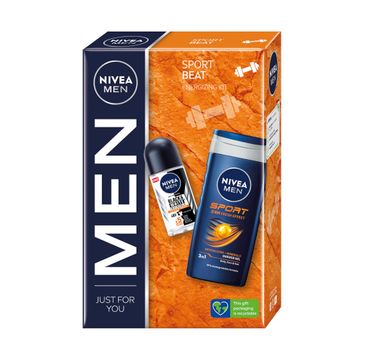 Nivea Men Sport Beat zestaw żel pod prysznic 250ml + antyperspirant roll-on 50ml