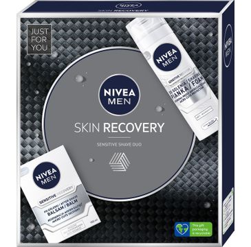 Nivea Men Zestaw prezentowy Skin Recovery (pianka do golenia 200ml+balsam po goleniu 100ml)