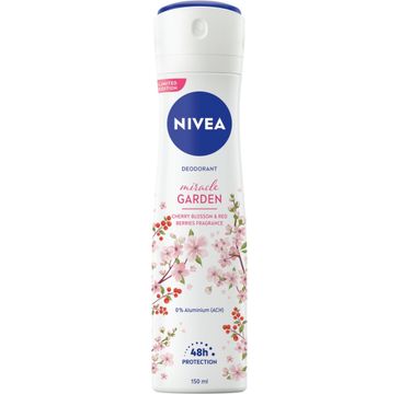 Nivea Miracle Garden dezodorant kwiat wiśni i czerwone jagody (150 ml)