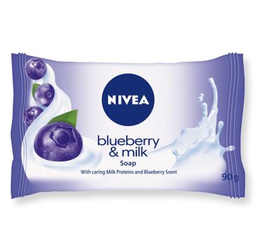Nivea mydło do każdego typu skóry nawilżające blueberry milk kostka 90 g