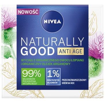 Nivea Naturally Good Anti Age krem przeciwzmarszczkowy na noc (50 ml)