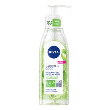 Nivea Naturally Good Micellar Wash micelarny żel do mycia twarzy (140 ml)