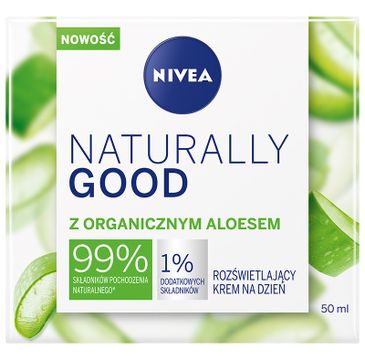 Nivea Naturally Good rozświetlający krem na dzień z organicznym aloesem (50 ml)