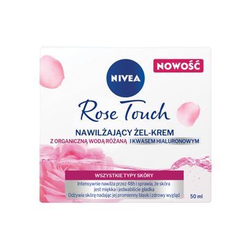 Nivea – Nawilżający żel-krem do twarzy Rose Touch (50 ml)
