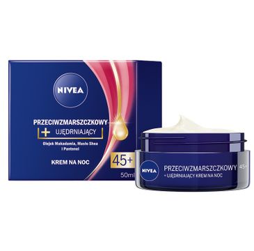 Nivea przeciwzmarszczkowy ujędrniający krem na noc 45+ pielęgnacja twarzy 50 ml