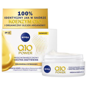 Nivea Q10 Power Krem przeciwzmarszczkowy + Extra odżywienie SPF15 na dzień (50 ml)