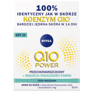 Nivea – Q10 Power Krem przeciwzmarszczkowy + redukcja porów SPF15 na dzień (50 ml)