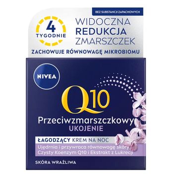 Nivea Q10 Ukojenie przeciwzmarszczkowy łagodzący krem na noc (50 ml)