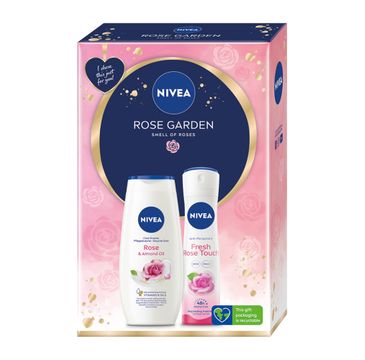 Nivea Rose Garden zestaw żel pod prysznic 250ml + antyperspirant spray 150ml