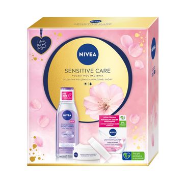 Nivea Sensitive Care zestaw odżywczy krem na dzień 50ml + kojący płyn micelarny 200ml