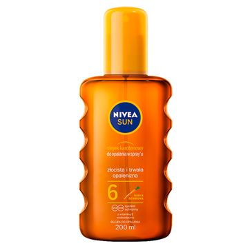 Nivea Sun olejek karotenowy do opalania w spray'u SPF6 (200 ml)