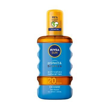 Nivea Sun Protect & Bronze olejek w spray'u aktywujący naturalną opaleniznę SPF20 (200 ml)