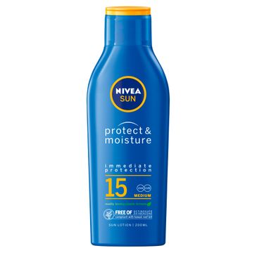 Nivea Sun Protect & Moisture nawilżający balsam do opalania SPF15 (200 ml)