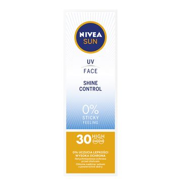 Nivea Sun UV Face Shine Control matujący krem do twarzy z wysoką ochroną SPF30 (50 ml)