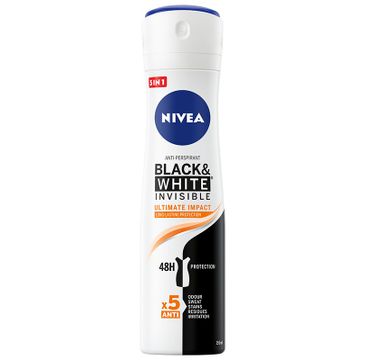 Nivea Black & White Invisible Ultimate Impact antyperspirant w sprayu ( 150 ml)