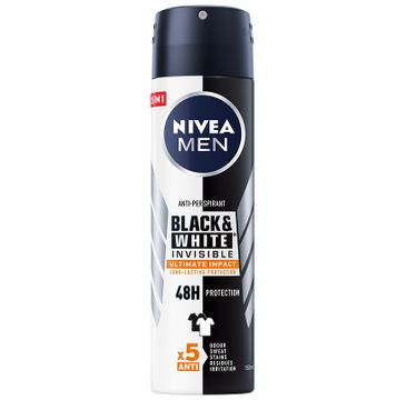 Nivea Men Black & White Invisible Ultimate Impact antyperspirant spray (150 ml)